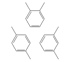 化工词典 x 混合二甲苯 分子结构